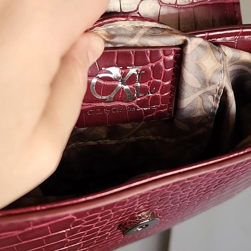 "CXL By Christian Lacroix" Croc Skin Purse โค๏ธ - Picture 6 of 12